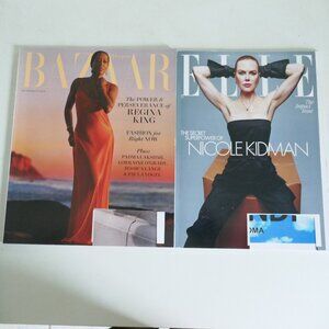 Harper's Bazaar and Elle magazines April 2024